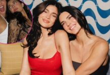 Kylie Jenner Shines in Sheer Bra at Coachella with Kendall: Photos
