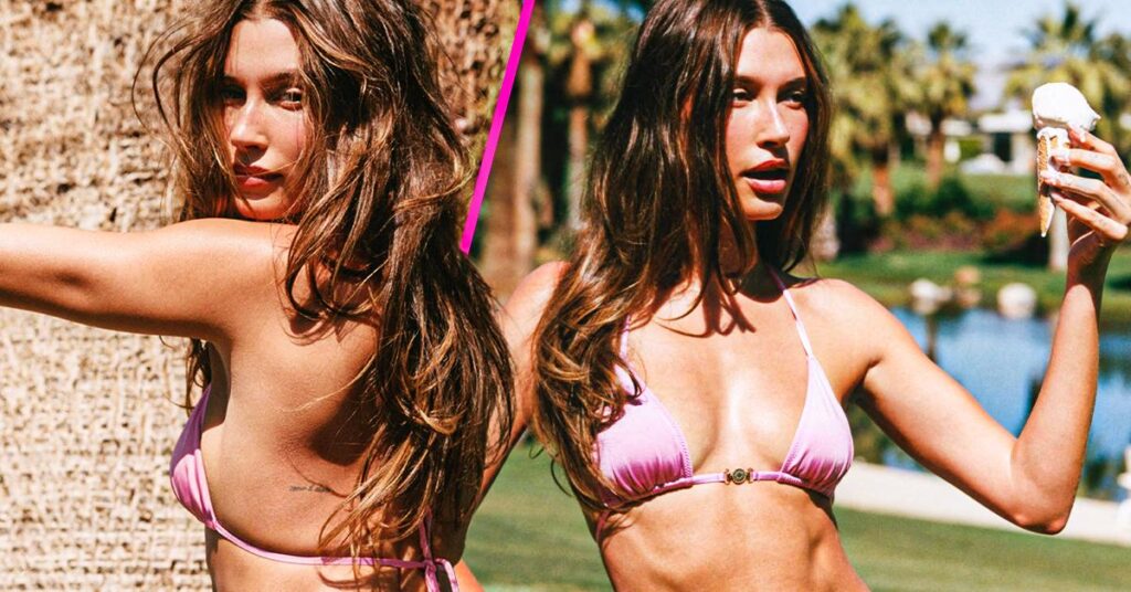 Hailey-Bieber-Stuns-in-Pink-Bikini-with-Melting-Ice-Cream-1024x536-1
